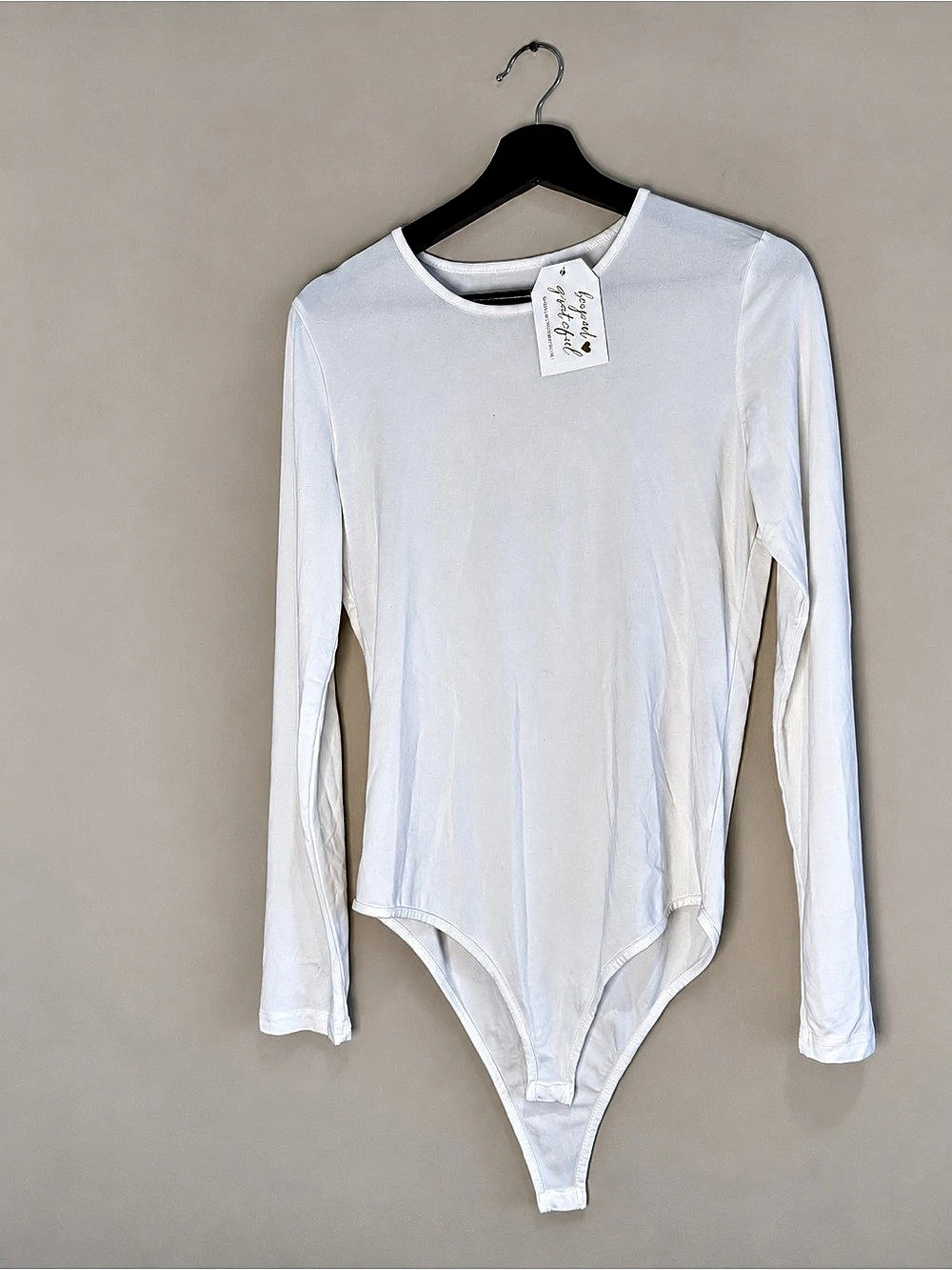White Long Sleeve Bodysuit NWT